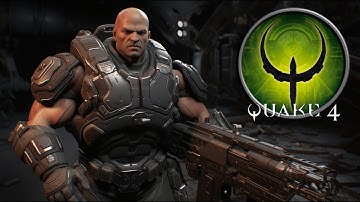 Quake 4 on Current PC 2K Resolution & Fixed Textures Gameplay