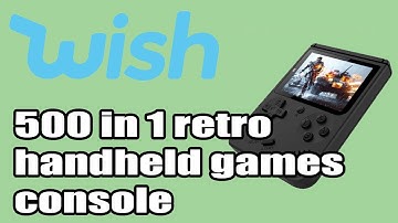 500 in 1 retro handheld games console from Wish.com (Wish) - £12! (Wish) - Mario, Pacman, Tetris!