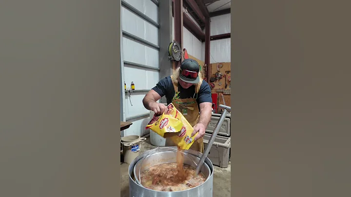 Nothing like shrimp dat peel at the hunting camp!!! #shrimp #shrimpboil #Cajunrecipes #stalekracker