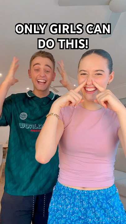 IMPOSSIBLE CHALLENGE! 👀😳 Who can do this? 😱 | Jasmin and James #shorts