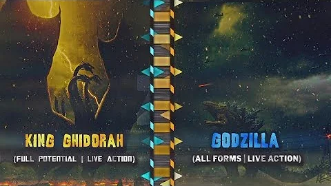 MV King Ghidorah (Full Power) Vs Godzilla (All monsterverse versions)