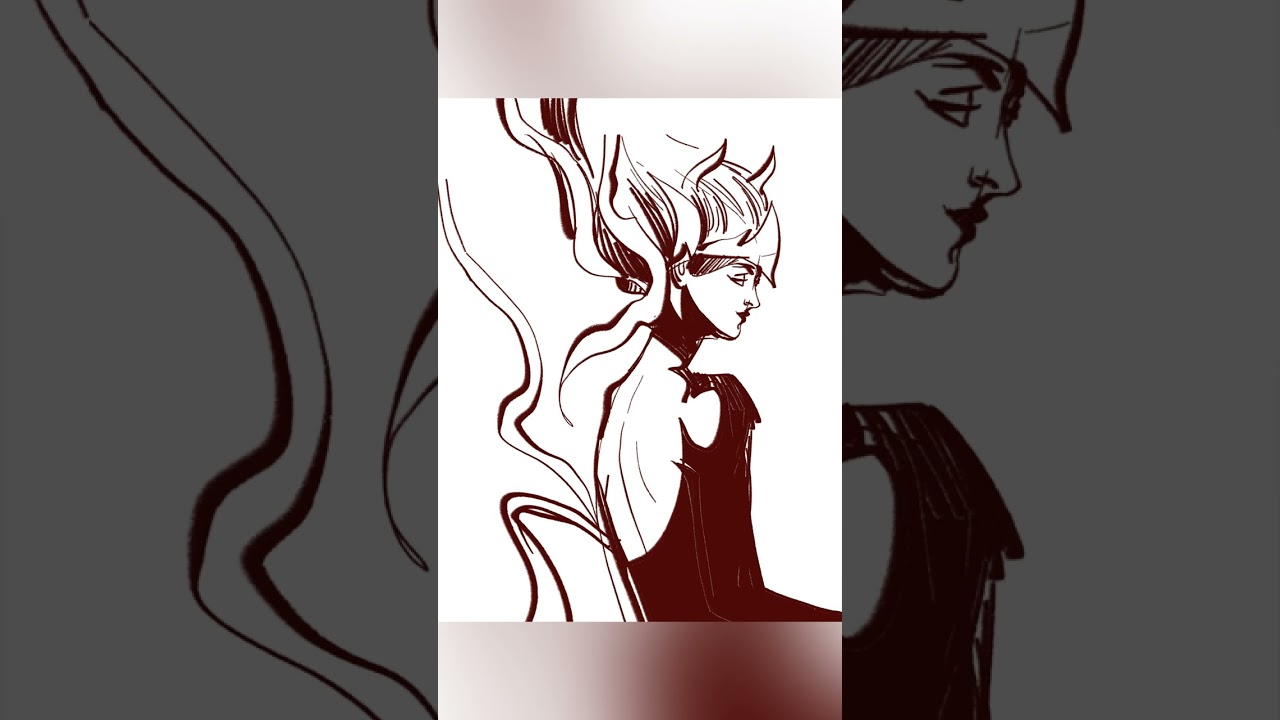 Girl in red | Drawing | Procreate | Speedpaint 