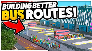 Better Bus Routes & Building a HUGE Bus Hub — Cities: Skylines - Nerdholm (#8)