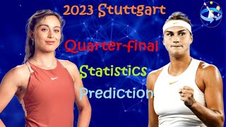 Paula Badosa vs Aryna Sabalenka - 2023 Stuttgart(WTA 500) Quarter-final Match Preview