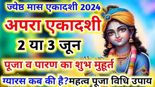 Ekadashi kab hai, एकादशी कब है, Ekadashi Vrat kab hai, apara Ekadashi 2024 ग्यारस कब हैं