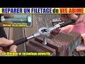 Rparer le filetage vis abme tige filete  set filetage taraudage lidl powerfix