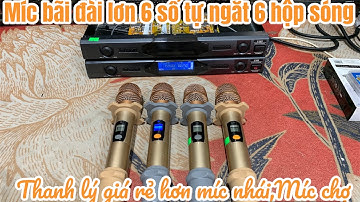 Míc uhf đài loan bãi xịn, 6 hộp sóng , zin nguyên thuỷ, tiếng hay, sóng khoẻ, giá rẻ, lh 0378030730