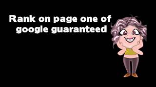 Rank on page one of google guaranteed