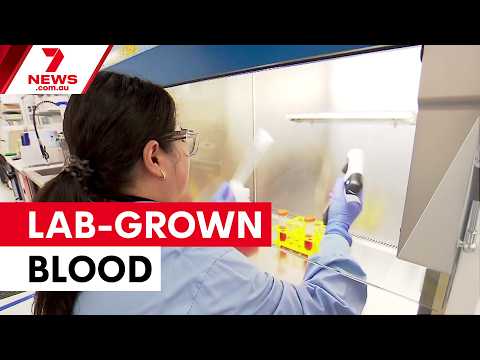 Lab-grown blood production set for major breakthrough | 7NEWS