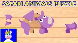 SAFARI ANIMALS PUZZLE GAME for Toddlers & Kids - African Animals Puzzle Apps for Children screenshot 2