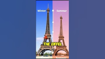 Did You Know? The Eiffel Tower Grows Taller in the Summer! #facts #shorts