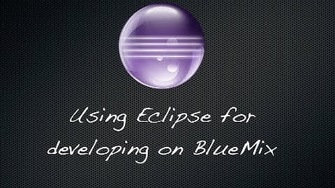 Using the Eclipse client for editing BlueMix projects on Git Jazz Hub