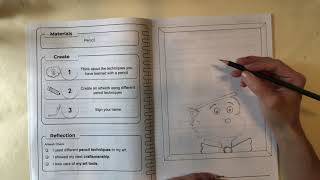 1st Grade Art Sketchbook Lesson 1