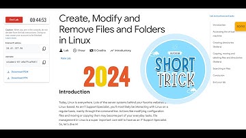 [2024] Create, Modify and Remove Files and Folders in Linux || #qwiklabs || #coursera  @quick_lab