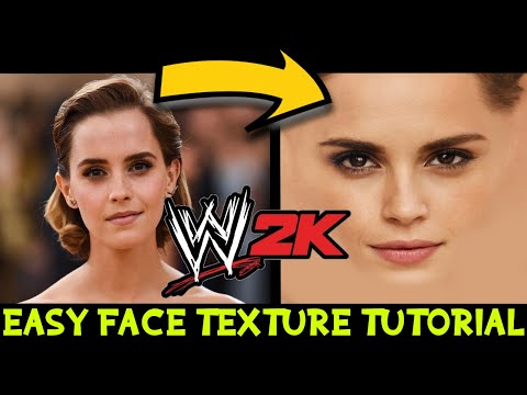 WWE 2K CAW Workshop | Face Texture Tutorial (FaceAPP Method) EASY