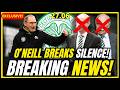 🚨LAST MINUTE! MARTIN O'NEILL'S WARNING + CELTIC BOARD UNDER MASSIVE PRESSURE!  CELTIC FC NEWS