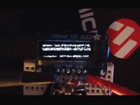 128x32 i2c OLED with dsPIC33FJ16GS502