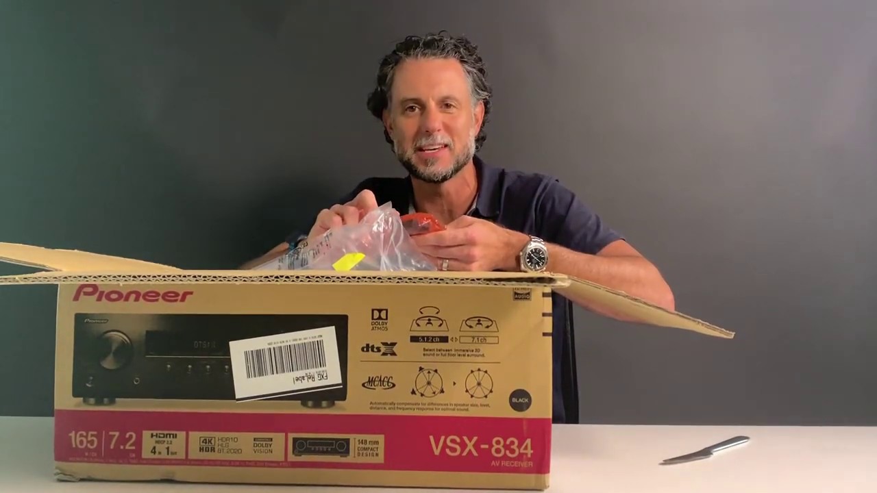Pioneer VSX-834 Unboxing - YouTube Pioneer VSX-834 Unboxing - YouTube