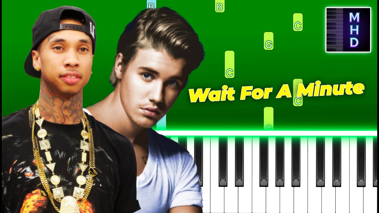 Tyga, Justin Bieber - Wait For A Minute (Piano Tutorial Easy)