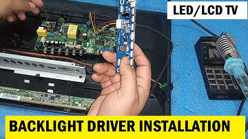 HOW TO INSTALL UNIVERSAL BACKLIGHT DRIVER LED TV