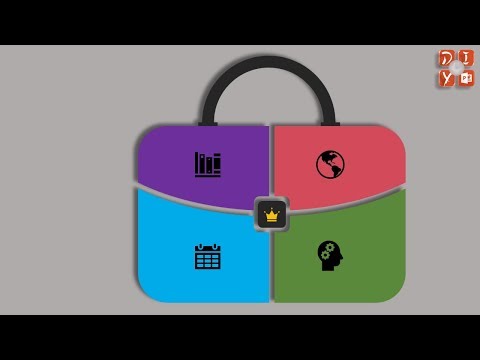 Creative 4 Steps briefcase Infographic, PPT element graphic PNG,jpg clipart, DIY PPT 044