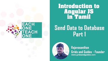 Insert data into mysql using angularjs - Part 1 - Introduction to Angular in Tamil - E1T1