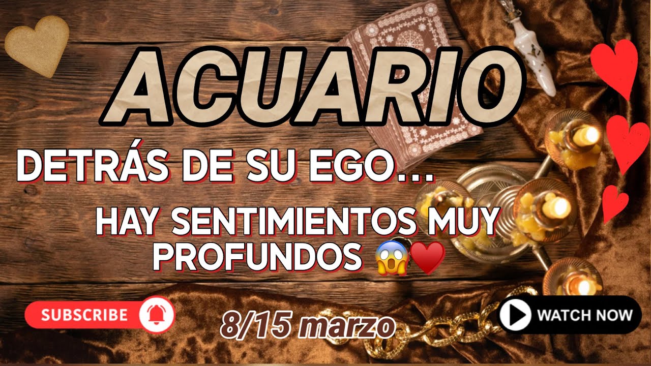 Acuario ♒ Mira lo que siente por ti detrás de su máscara y su ego 😱💕 ...