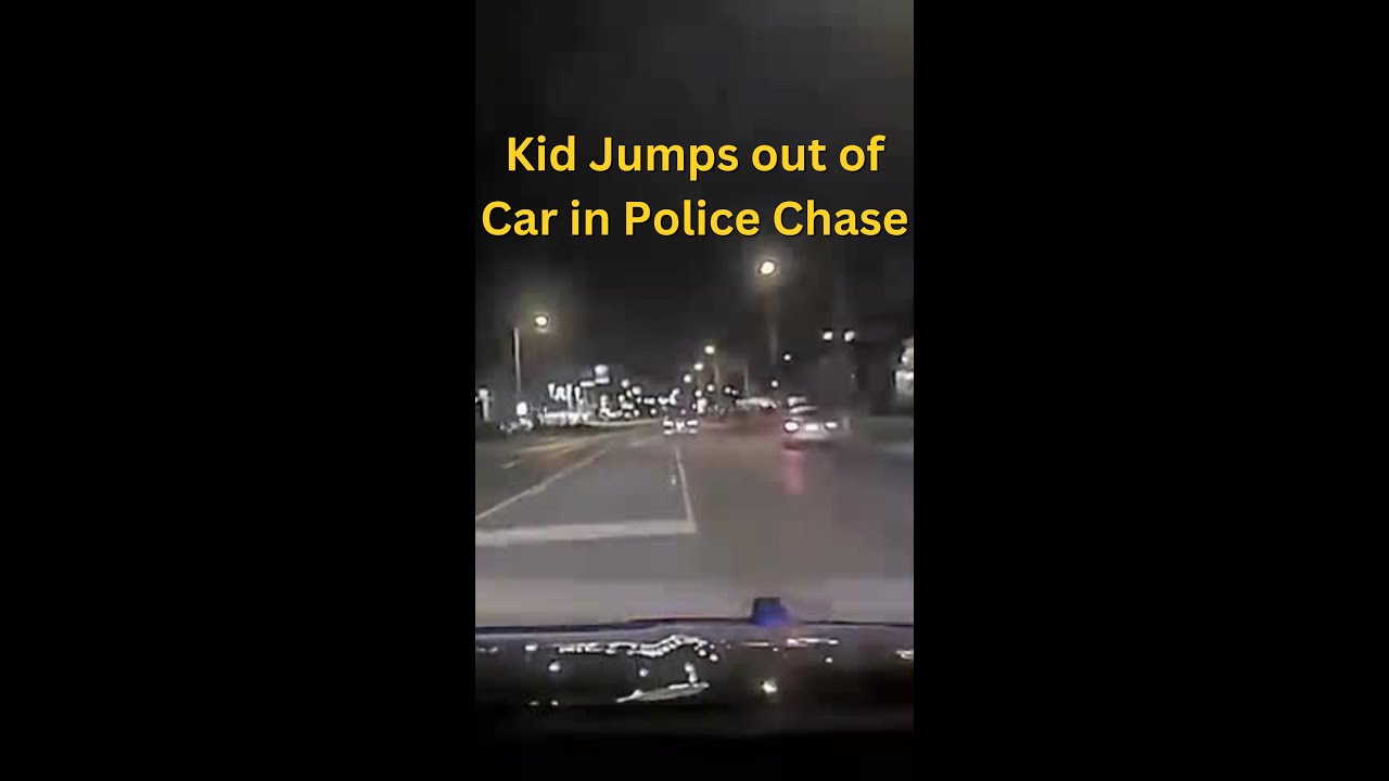 Kid Jumps Out of Car in Police Chase #police #cops #bodycam #carchase ...