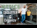 Home Office - Declutter & Organize (clean with me)