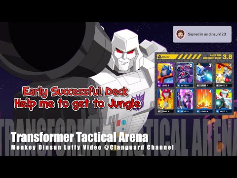 Transformer Tactical Arena - Early Successful Deck - Optimus Rush