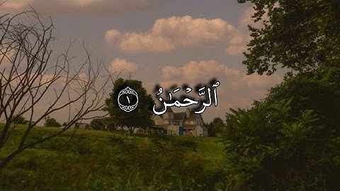 سورة الرحمن بصوت القارئ رزگار احمد سندى