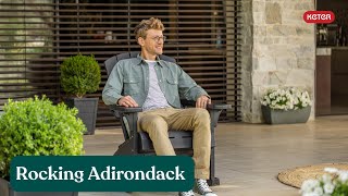 Rocking Adirondack Chair How-To Embly - Keter