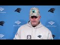 Frank Reich speaks to the media after the Titans game