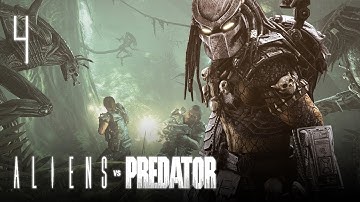 Aliens vs. Predator - Predator Campaign: HD Walkthrough Mission 4 - Ruins