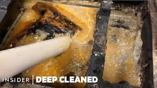 How A Year Of Old Grease Is Deep Cleaned From A Restaurant | Deep Cleaned