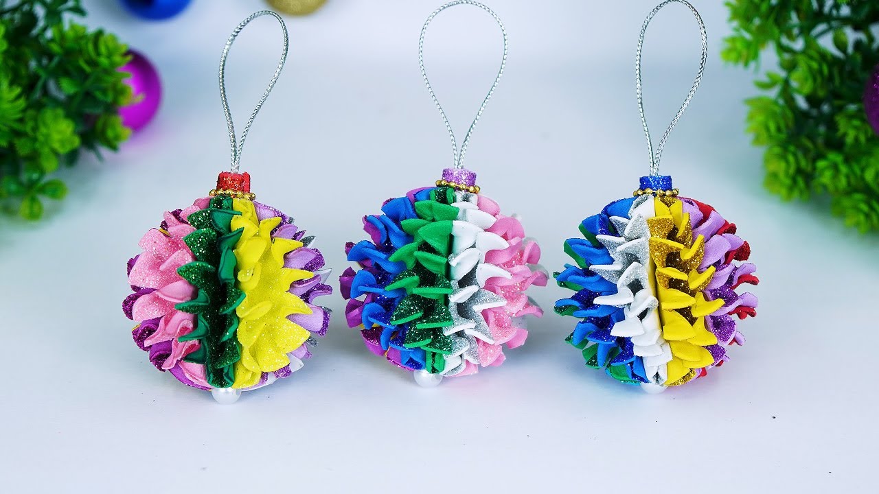 Our Hopeful Home: How To Make A Styrofoam Cone Christmas Tree With Glitter  Ball Ornaments