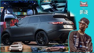 Kuami Eugene's Accidented Range Rover Velar Restoration with crazy Turquoise Upholstery