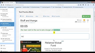 10FastFingers Text Practice  (Stuff and thangs) - 105 WPM with 100% Accuracy