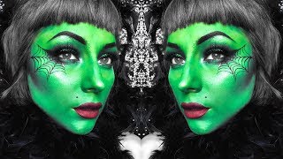 Quick Green Witch Halloween Makeup Tutorial