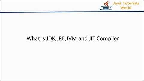 Differences Between JDK,JRE,JVM and JIT Compiler