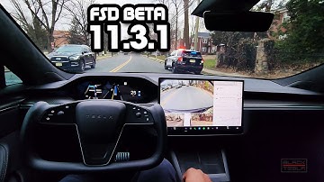 FSD Beta 11.3.1 - Drives us to a Supercharger 🤔