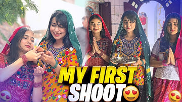 Behind the Scenes of My First Ever Video Shoot 🎥 | Shiv Jo Mandir ❤️