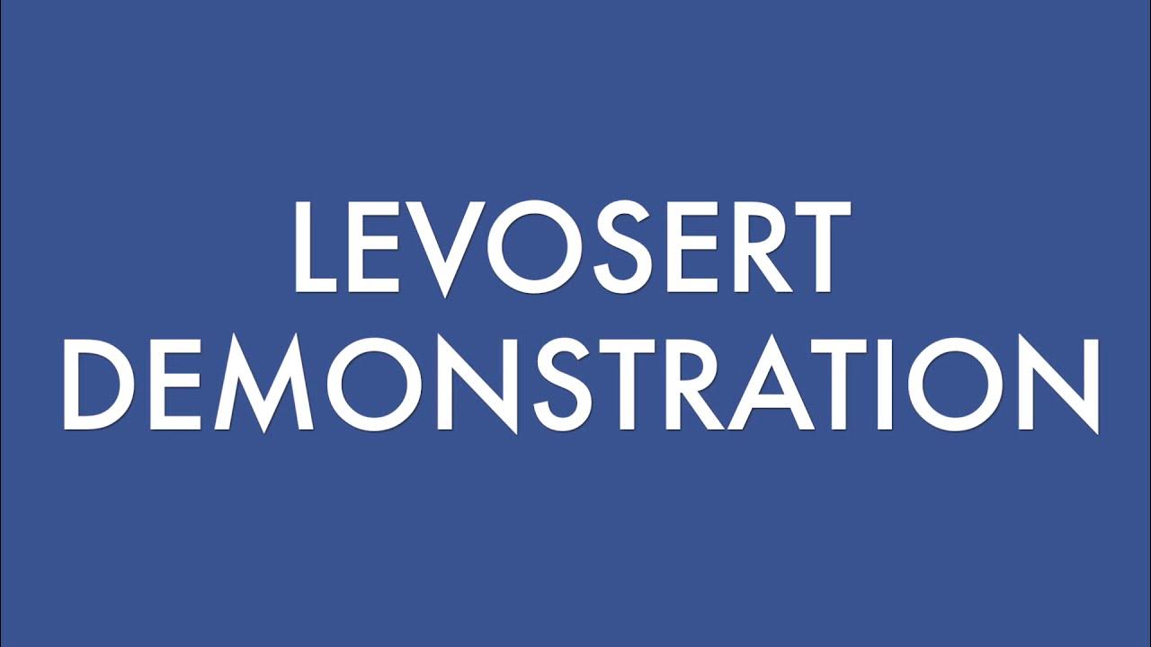 Levosert Insertion Demo YouTube