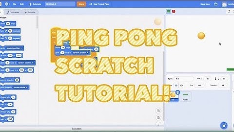 PING PONG SCRATCH TUTORIAL FOR BEGINNERS