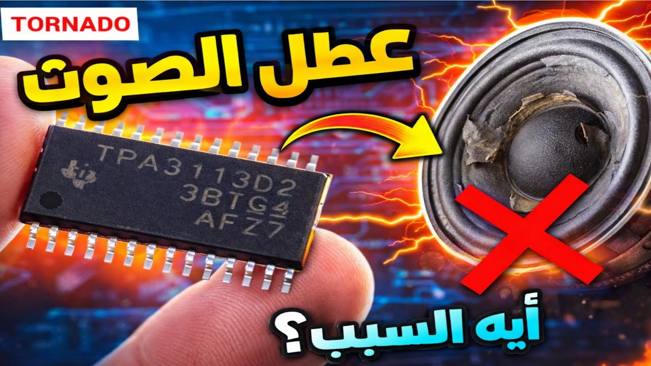 عطل خادع في صوت شاشة تورنيدو 🤔🤔🤔 المشكلة مش في آيسي الصوت زي ما تتوقع!