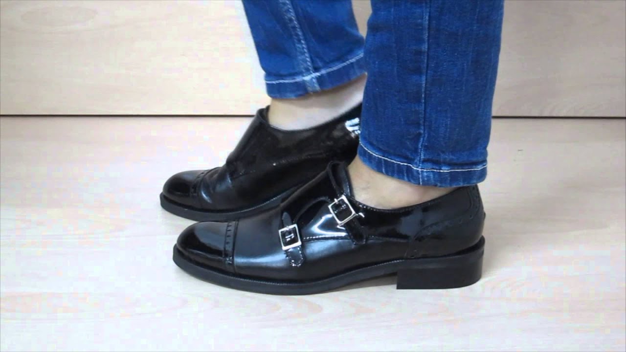 Zapato Giko negro doble hebilla Dino Zapatos - YouTube