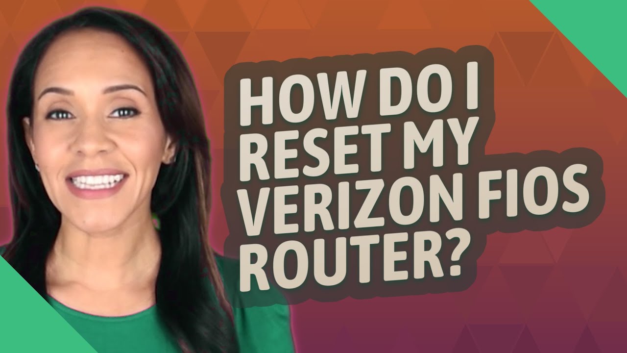 How do I reset my Verizon FiOS router? - YouTube