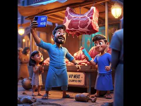 صورني مع اللحمة يا حبيبتي قبل ما تغلى تاني