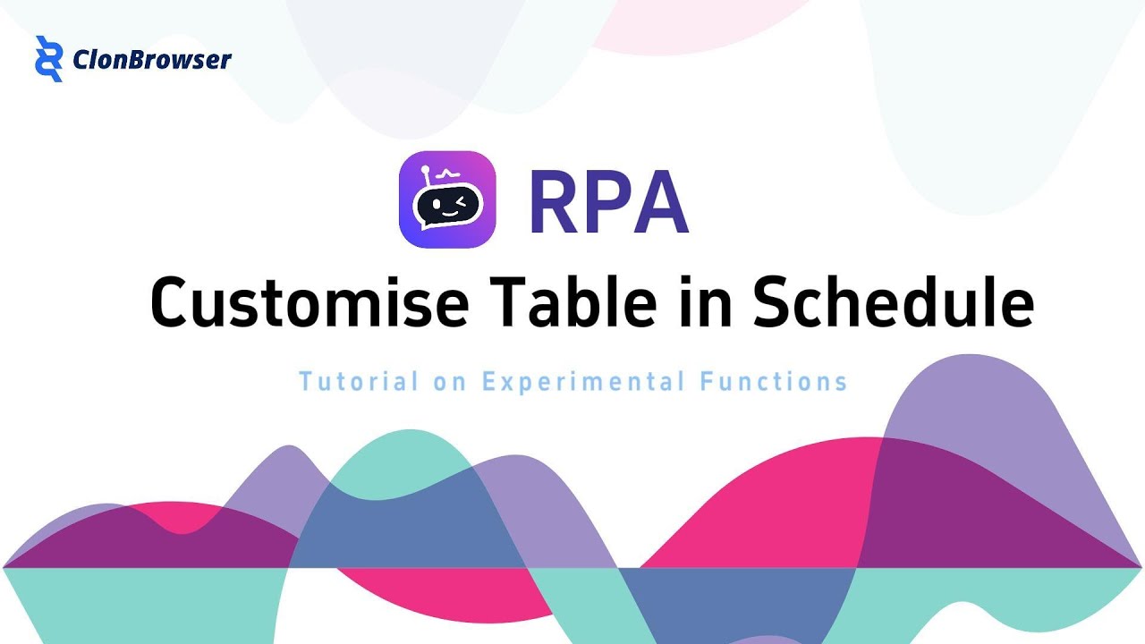 Experimental function in RPA of ClonBrowser! Customize the table to ...