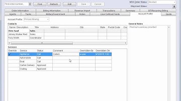 MoversSuite Revenue Entry Overview